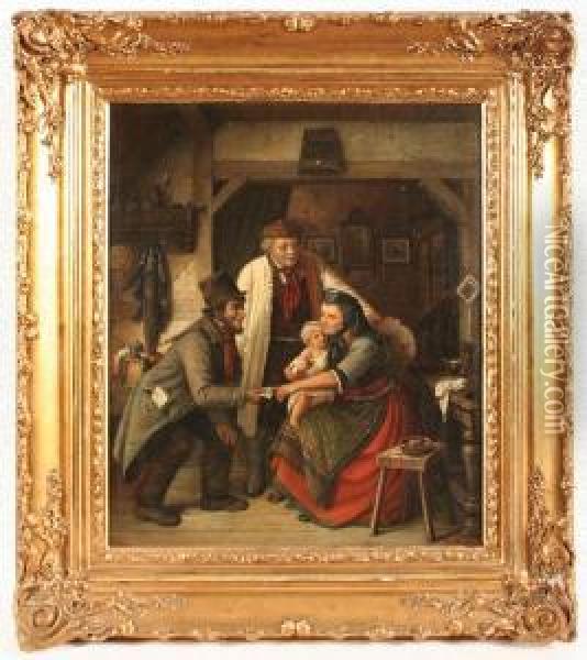 Philipp (bildnis- Und Genremaler,1824 Dusseldorf - 1887, Malte Besonders Bergische Fabrikanten Undkaufleute, Wurde Der 