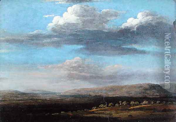 A View in Radnorshire Oil Painting - Thomas Jones