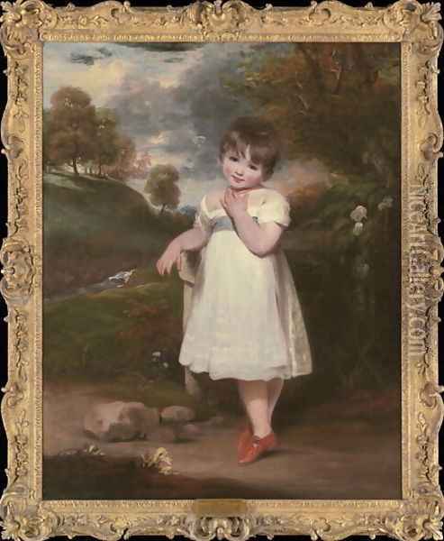 Portrait of Emma Laura Whitbread Oil Painting - John Hoppner