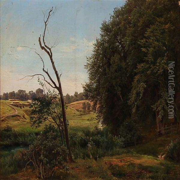 Summer Idyll In The Country Oil Painting - Anders Christian Lunde