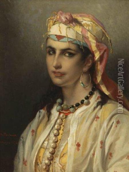 Haouisha Moresque, Tanger 1874  Oil Painting - Jean Francois Portaels