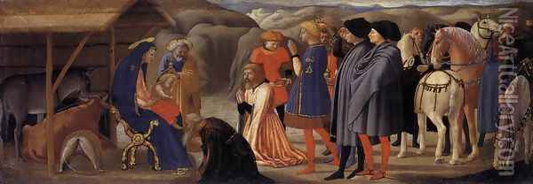 Adoration of the Magi 1426 Oil Painting - Masaccio (Tommaso di Giovanni)