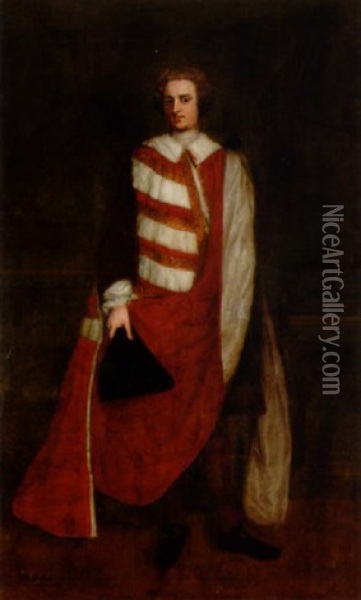 Charles Duke Of Marlborough When Earl Of Sunderland Oil Painting - Michael Dahl