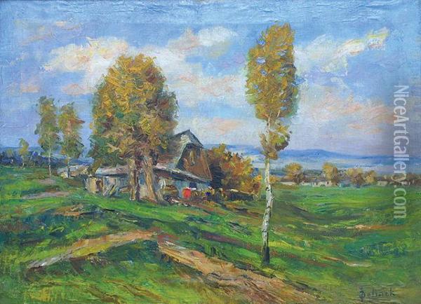 Samota Oil Painting - Josef Jelinek