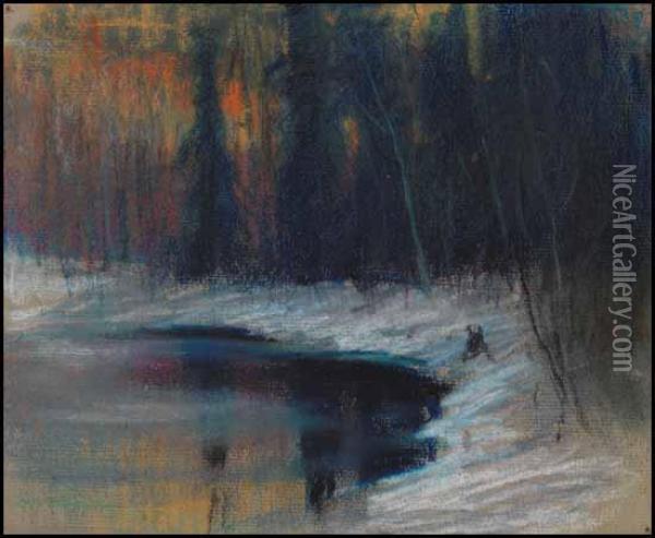 Sun Glow: Cache River Oil Painting - Maurice Galbraith Cullen
