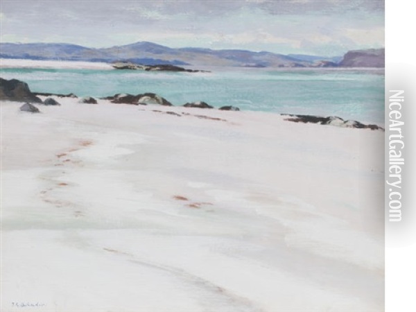 Iona (white Sands Looking East) Oil Painting - Francis Campbell Boileau Cadell