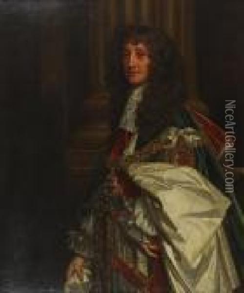 Portrait Of The Prince Rupert Oil Painting - Sir Peter Lely