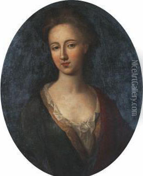 Portrait Of A Lady Oil Painting - Richardson. Jonathan
