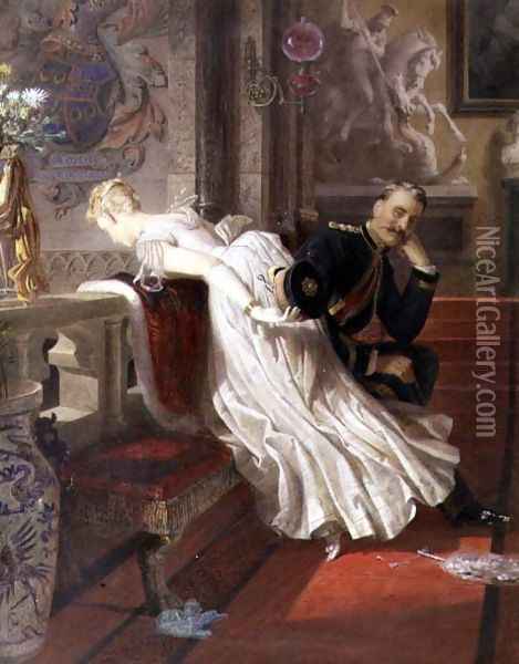 Amor Omnia Vincit Oil Painting - Edward Henry Corbould