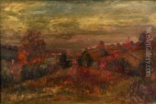 Autumn Landscape Oil Painting - William Preston Phelps