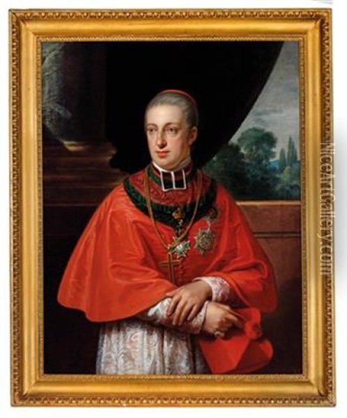 Cardinal Archduke Rudolph Oil Painting - Johann Baptist Lampi the Elder