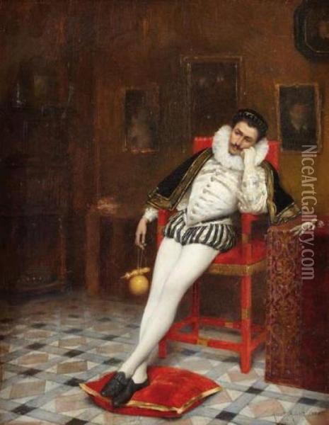 Henri Iii Pensif Oil Painting - Albert Aublet
