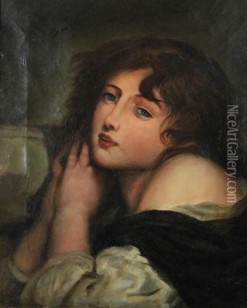 Young Girl Oil Painting - Jean Baptiste Greuze