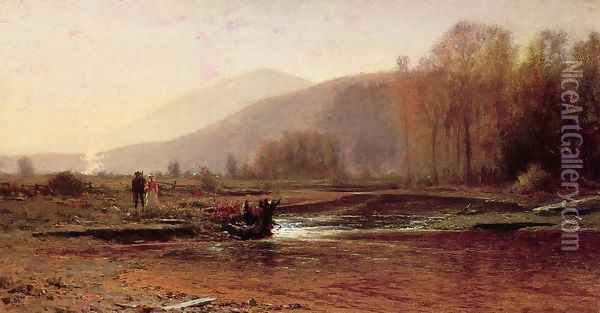 Dusk in the Foothills Oil Painting - Jervis McEntee