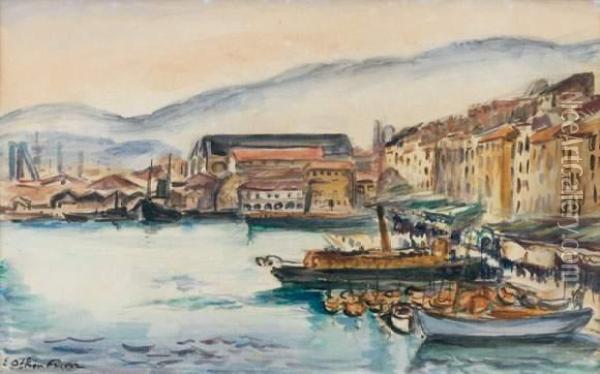 Port De Toulon Oil Painting - Emile-Othon Friesz