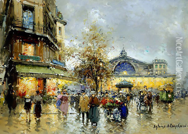 Gare de l Est2 Oil Painting - Agost Benkhard
