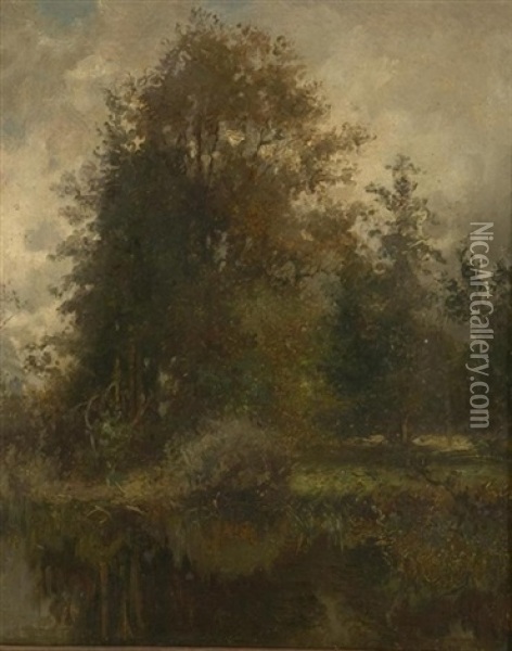 Moorlandschaft Oil Painting - Karl Peter Burnitz