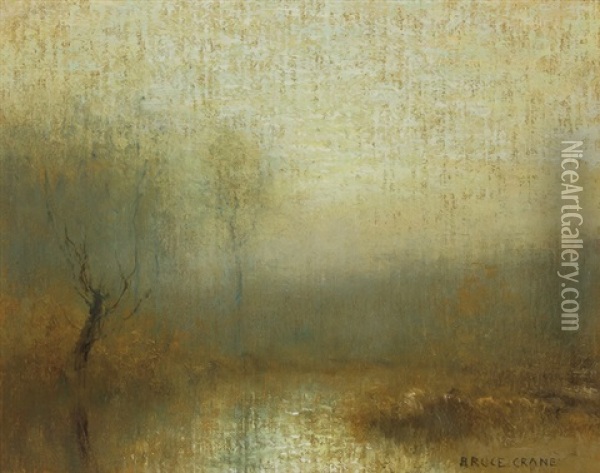 A Morning Recollection Oil Painting - Bruce Crane