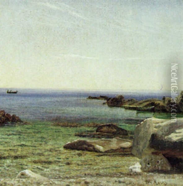 Kystparti, Capri Oil Painting - Laurits Andersen Ring