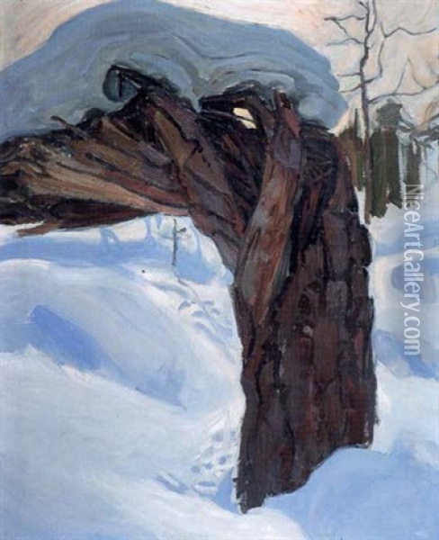 Bruten Fura Oil Painting - Akseli Valdemar Gallen-Kallela