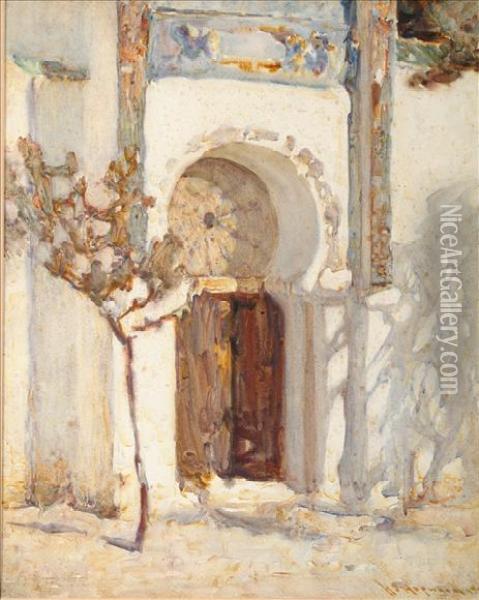 Thearchway Oil Painting - Henry Silkstone Hopwood