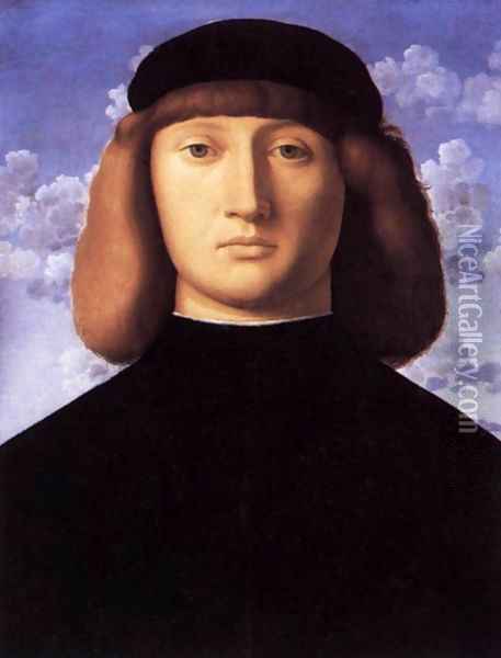 Portrait of a Young Man Oil Painting - Vincenzo di Biagio Catena