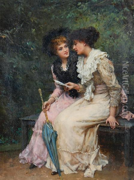 The Letter Oil Painting - William Oliver