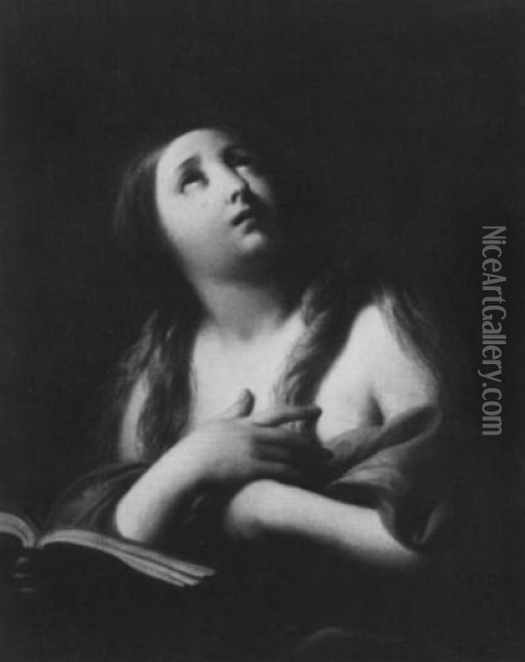 Penitent Magdalene Oil Painting - Pompeo Girolamo Batoni