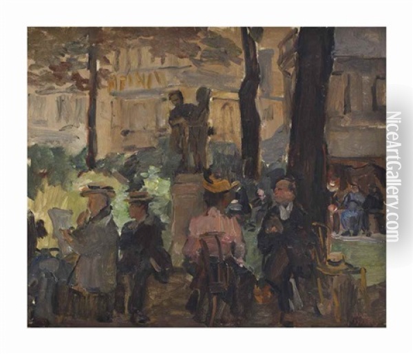 Jardin Du Luxembourg: Jour D'ete A Paris Oil Painting - Isaac Israels