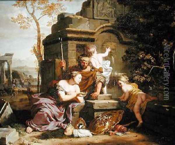 Granida and Daiphilo Oil Painting - Gerard de Lairesse