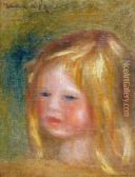 Tete D'enfant Oil Painting - Pierre Auguste Renoir