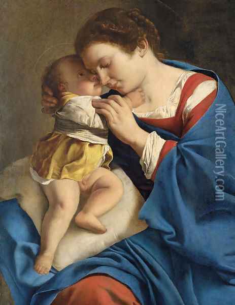 The Madonna and Child 2 Oil Painting - Orazio Gentileschi