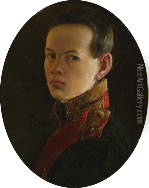 Portrait Of Alexander Ii As A Boy Oil Painting - George Dawe