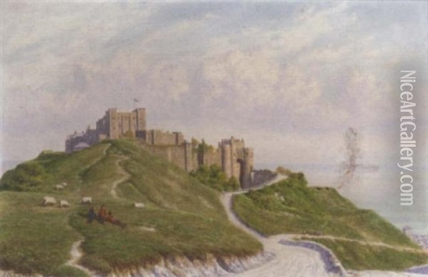 Dover Castle Oil Painting - John Mulcaster Carrick