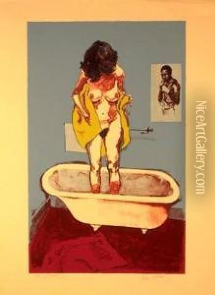 Bath Oil Painting - John Vardy