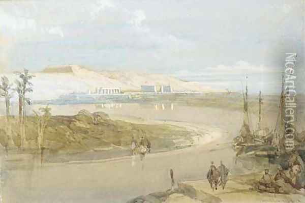 View of Luxor, Egypt Oil Painting - David Roberts