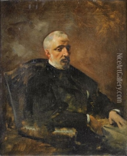 Portrait D'armand Du Mesnil Oil Painting - Eugene Fromentin
