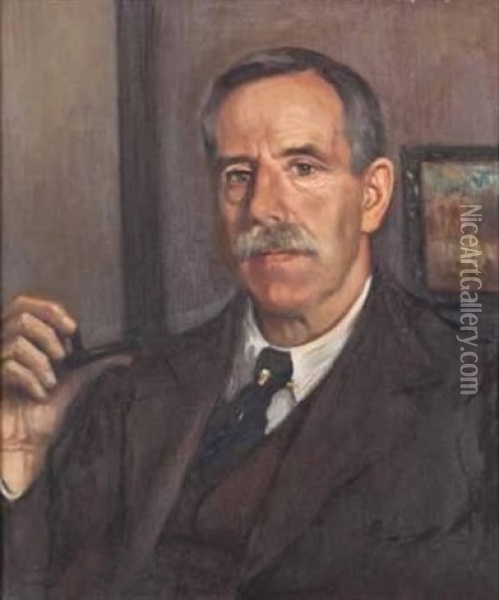 Portrait Of Dr. Carden Oil Painting - Pieter Hugo Naude
