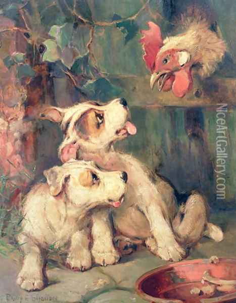 Threes a Crowd Oil Painting - Philip Eustace Stretton