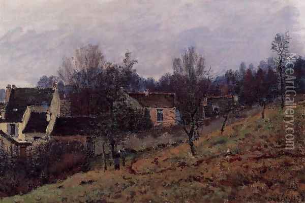 Autumn in Louveciennes 1873 Oil Painting - Alfred Sisley
