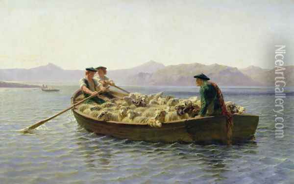 Rowing-Boat 1863 Oil Painting - Rosa Bonheur