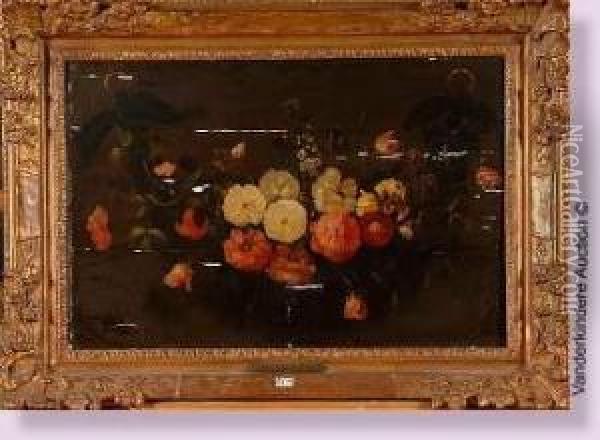 Guirlande De Fleurs Oil Painting - Daniel Seghers
