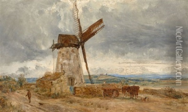 Moulin A Wallasey Oil Painting - William Joseph J. C. Bond