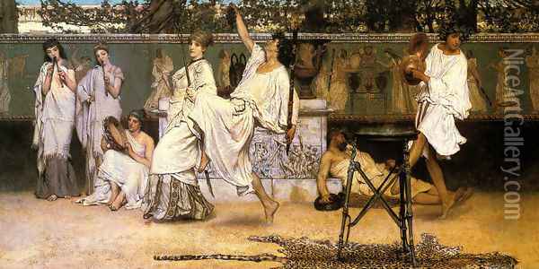 Bacchanale Oil Painting - Sir Lawrence Alma-Tadema