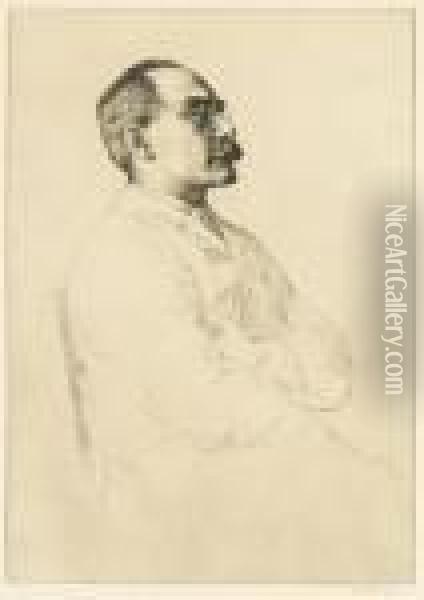 Kipling, Rudyard ( Oil Painting - William Strang
