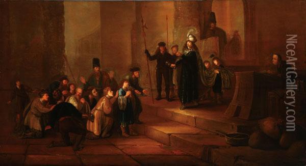 Joseph Accusing Benjamin Oil Painting - Gerrit de Wet