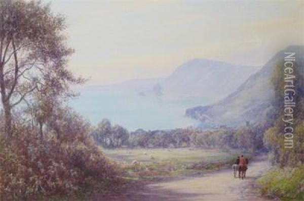 View Towards Seaton Oil Painting - John White