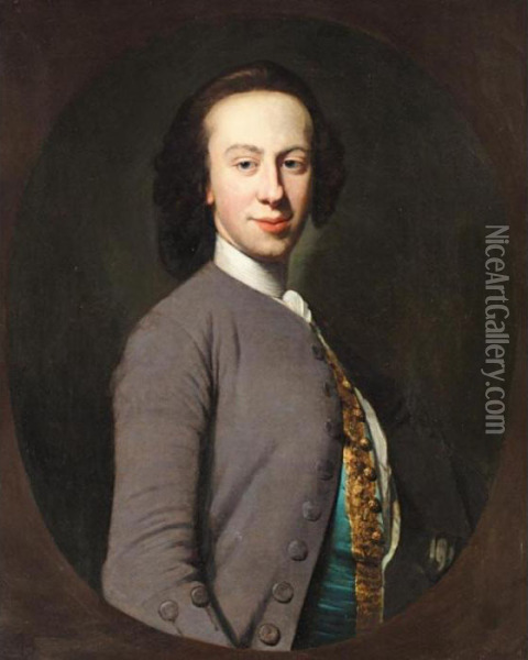 Portrait Of A Gentleman Oil Painting - Richard Wilson