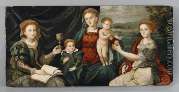 La Vergine 
Con Il Bambino Oil Painting - Maarten de Vos
