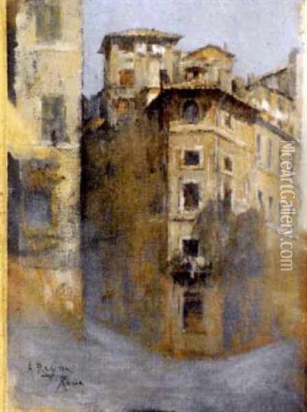 Hauser In Rom Oil Painting - Antonio Maria de Reyna Manescau